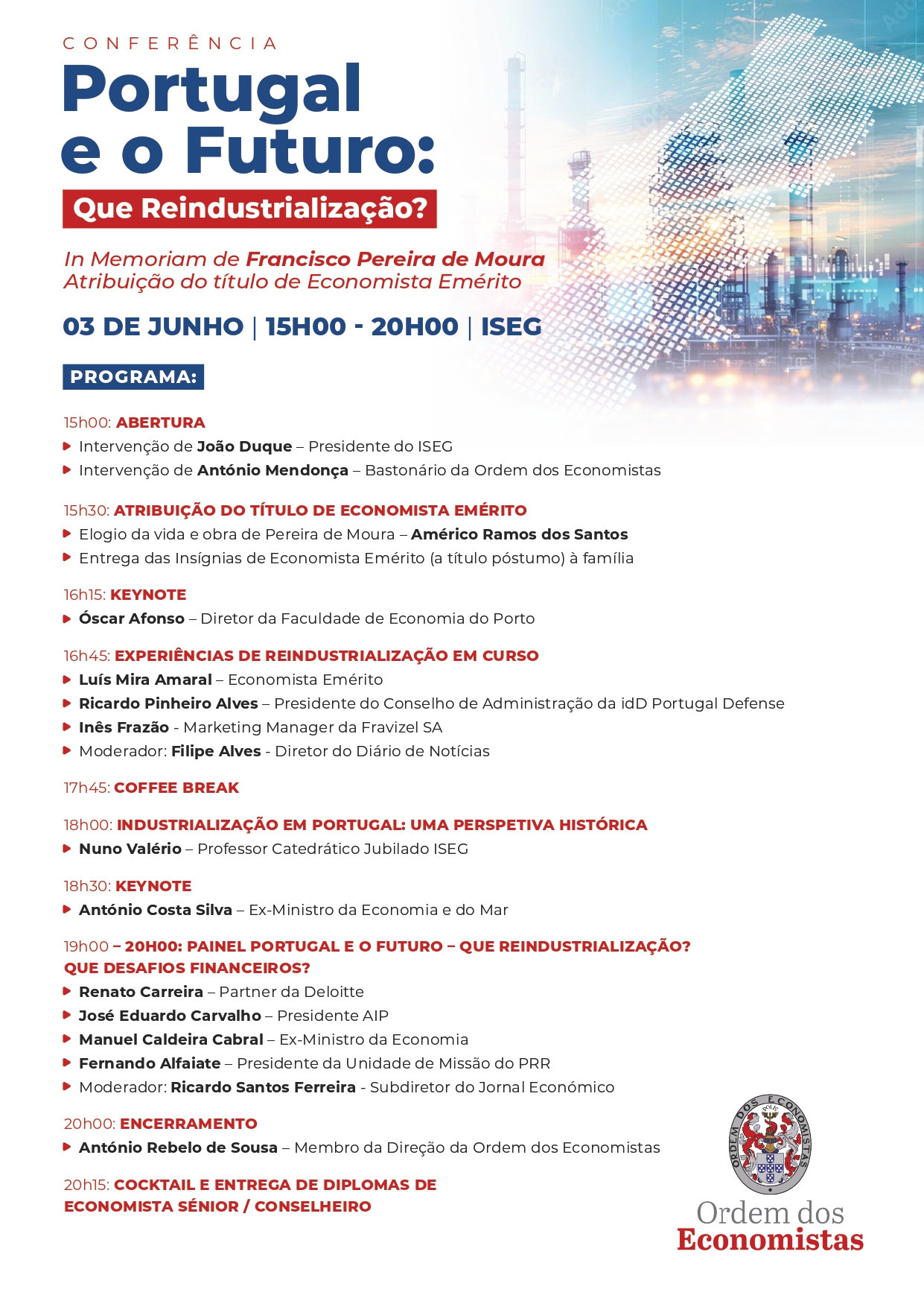 Programa Confer&ecirc;ncia Reindustrializa&ccedil;&atilde;o junho...